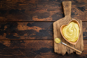 Gourmet pistachio cream with silky texture flat lay overhead vie, a Food & Drink Photo by composter-box@mail.ru