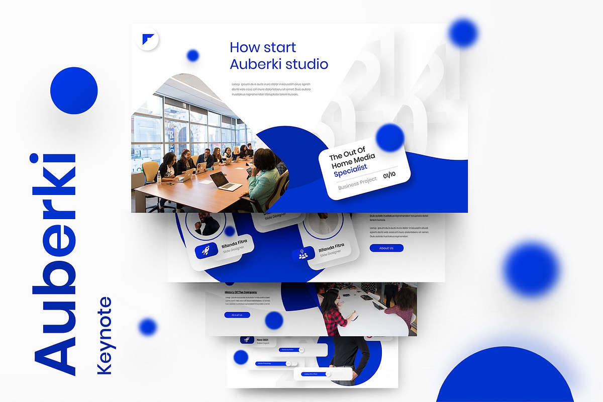 Auberki – Business Keynote Template, a Presentation Template by Dens Creative Studio (Photo 1 of 6)