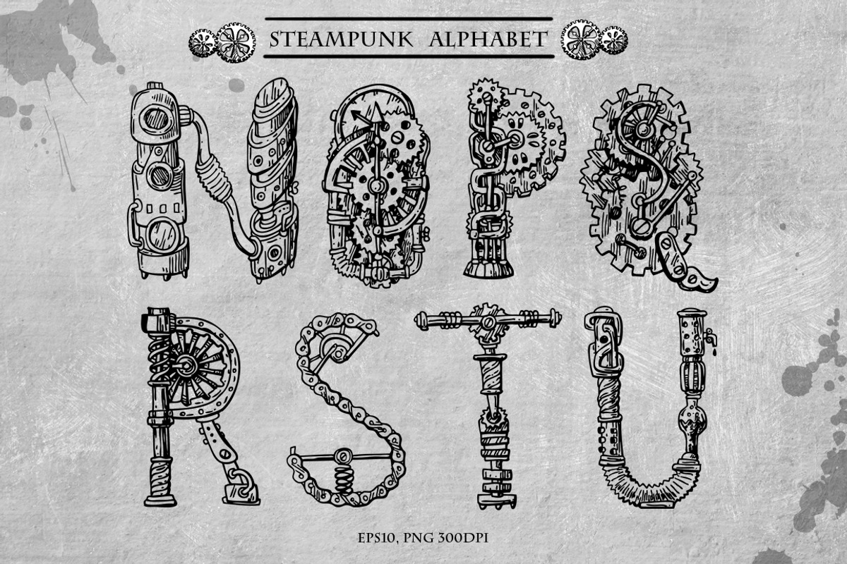 Mechanical alphabet, an Illustration by Steshnikova (Photo 4 of 9)