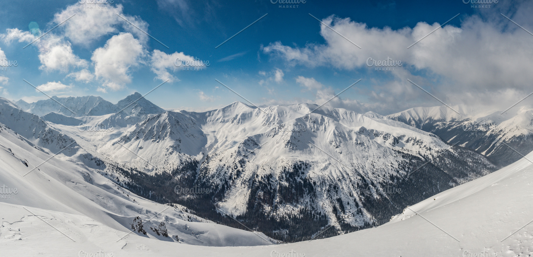 Kasprowy wierch  high tatras stock photo containing landscape and ski, a Nature Photo by Kitko photography shop