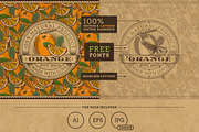 Vintage Fruits & Vegetables Labels, a Decorative Illustration by ConceptCafe (Thumbnail 3 of 3)