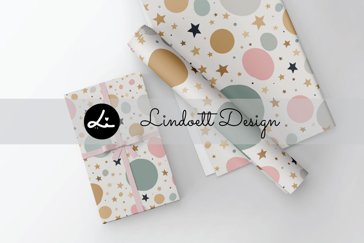 Star, Triangle and Polka Dot Pattern, a Pattern Graphic by lindoet23 (Photo 4 of 5)