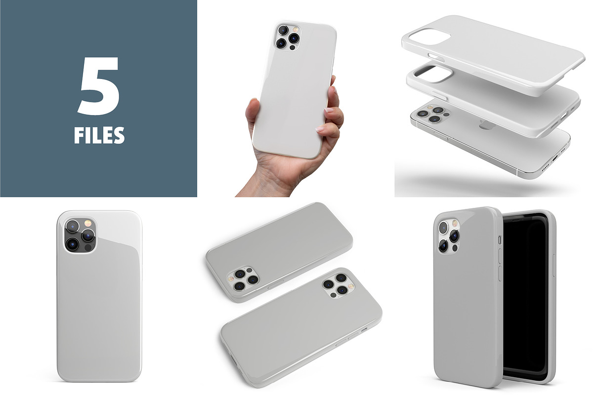Phone 12 Pro Tough Case Mock-up, an iPhone Mockup by Colatudo Store (Photo 2 of 9)