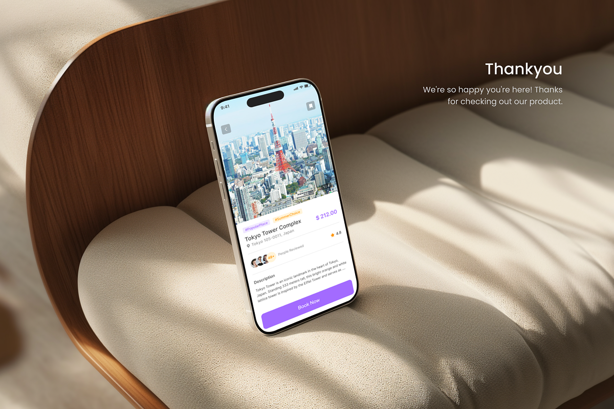 Traveze - Travel App UI Kit, an UI Kit Template by restiyathena (Photo 6 of 6)