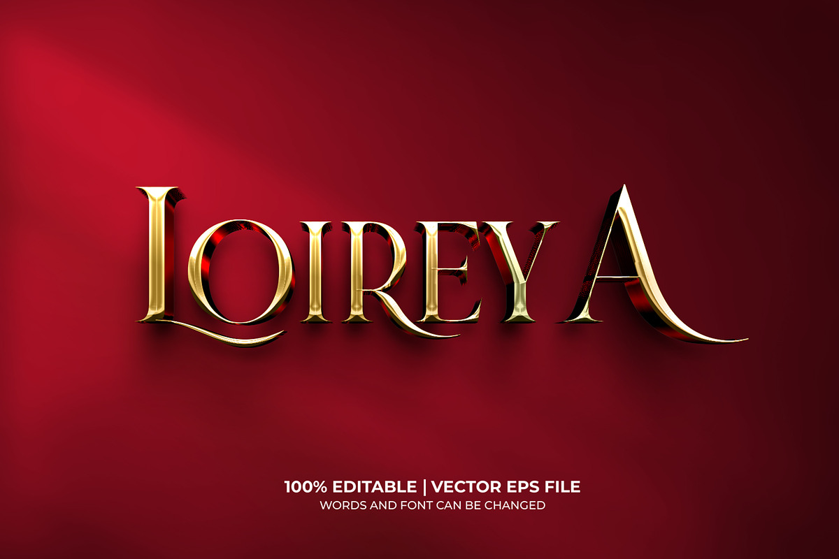 Luxury 3D Gold Text Effect Template, a Layer Style Add-On by mdmijanur0187