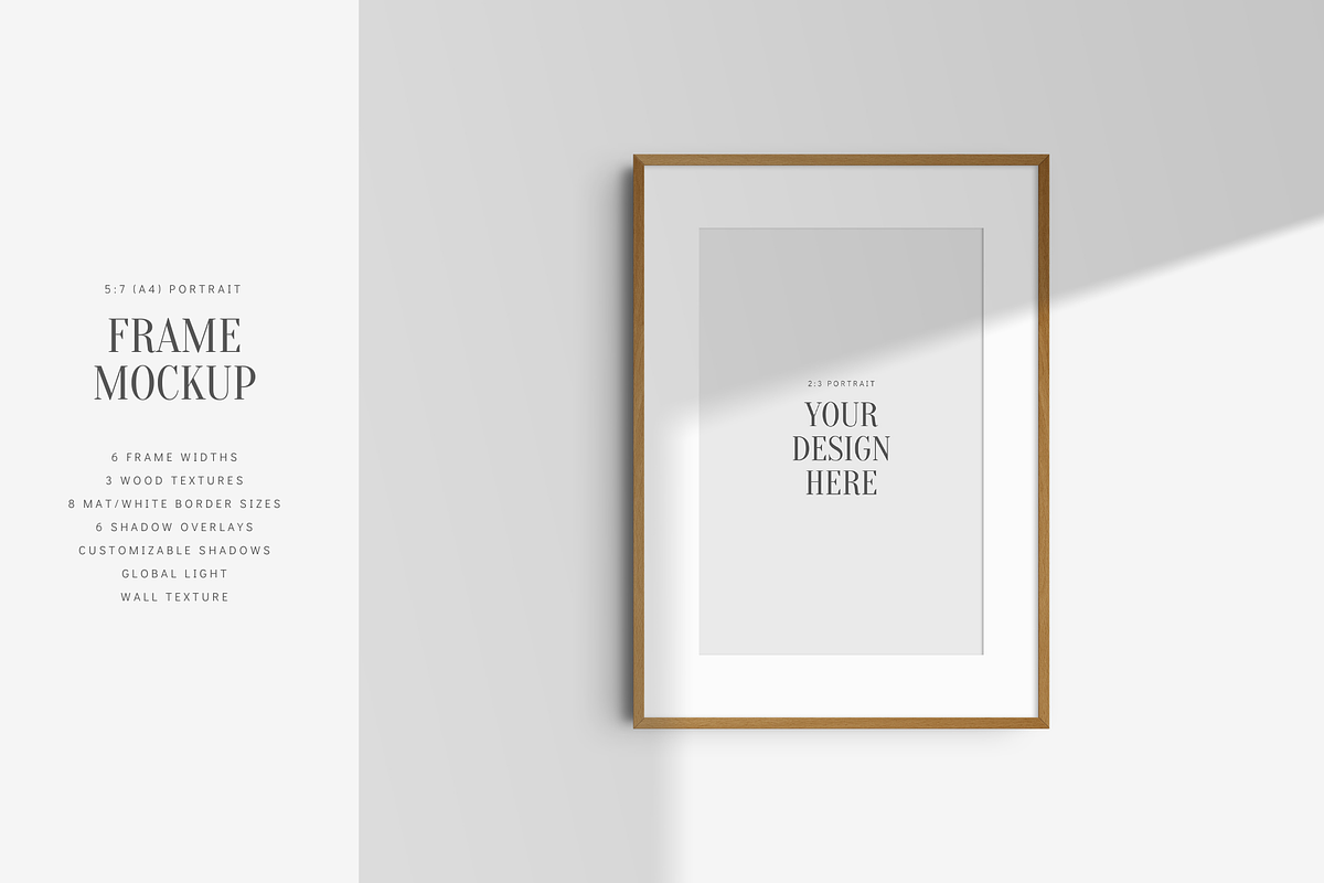 Frame Mockup 5:7 (A4) Portrait, a Mockup by DESIGN BY nube (Photo 1 of 15)