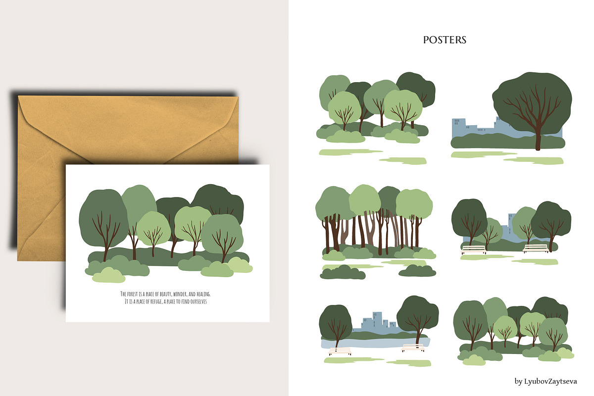 People and dogs in park illustration, a Person Illustration by LyubovZaytseva (Photo 17 of 22)