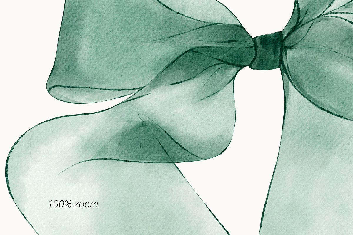 RIBBON BOWS watercolor pack, a Decorative Illustration by Yuliia Lashevska (Photo 2 of 8)