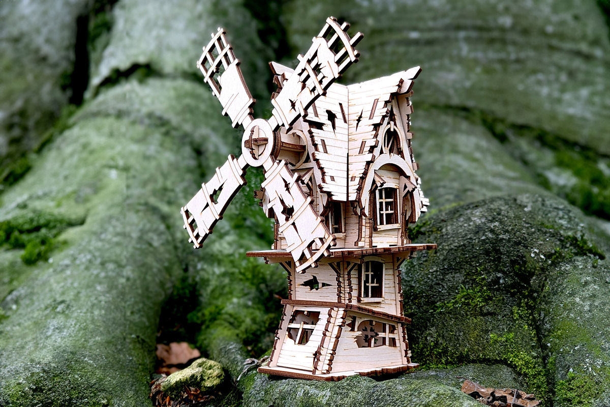 Abandoned Windmill - Laser Cut, an Object Graphic by VectorPainter (Photo 7 of 15)