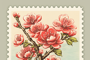 Vintage Floral Stamp