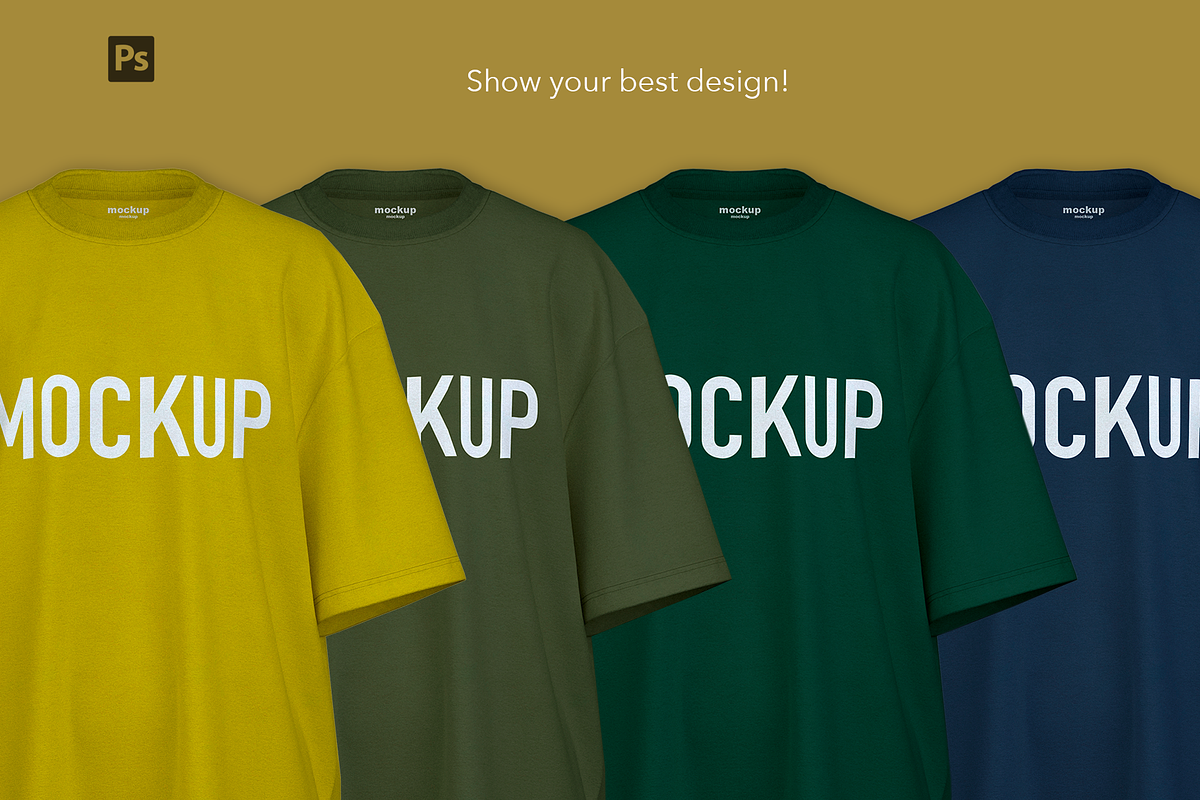 Mockup oversized t-shirt., a Shirt Mockup by Irena Matiash shop (Photo 5 of 5)