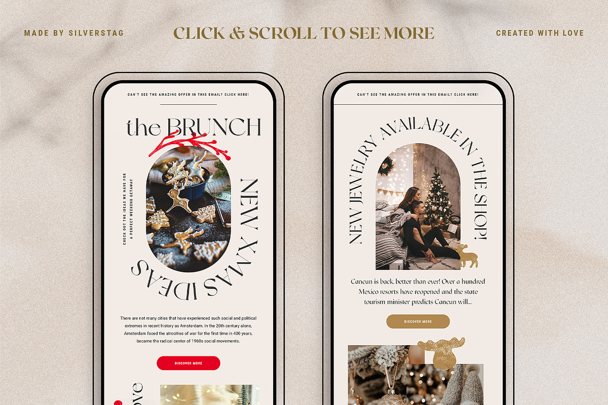 Christmas Newsletter Templates Pack, an Email Template by SilverStag Type Foundry (Photo 14 of 17)