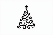 Elegant Christmas Tree Silhouette Se, an Illustration by balal (Thumbnail 4 of 21)