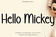 Hello Mickey, a Sans Serif Font by FreshTypeINK (Thumbnail 1 of 8)