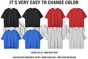 Oversized Tee Mockup 4K Editable PSD, a Shirt Mockup by std.badboy (Thumbnail 2 of 5)