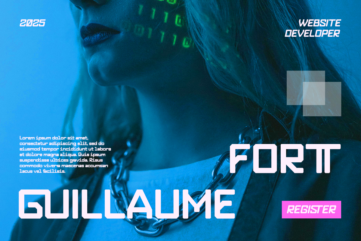 Ersiqust - Futuristic Monospace Font, a Sans Serif Font by RagamKata (Photo 2 of 10)