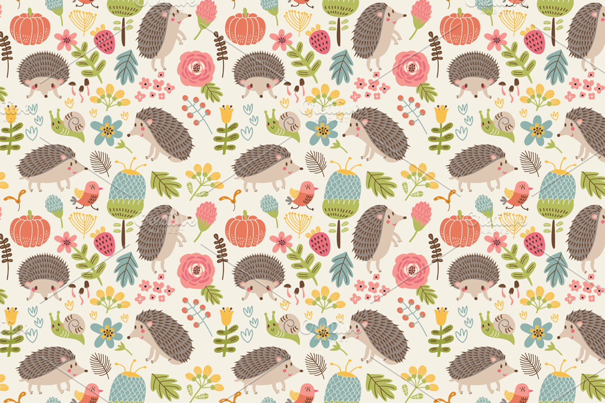 HEDGEHOGS. Cute vector set, an Animal Illustration by Anna Guz's Store (Photo 3 of 5)