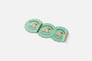 Sticker Mockup, a Product Mockup by Indah (Thumbnail 2 of 6)