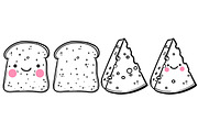 Fast food vector set, a Food Illustration by Vavavka (Thumbnail 10 of 10)