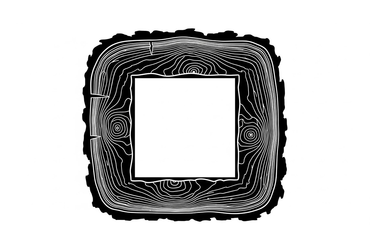 Rustic Wood Slice Frame Bundle, an Illustration by yasushie (Photo 15 of 31)