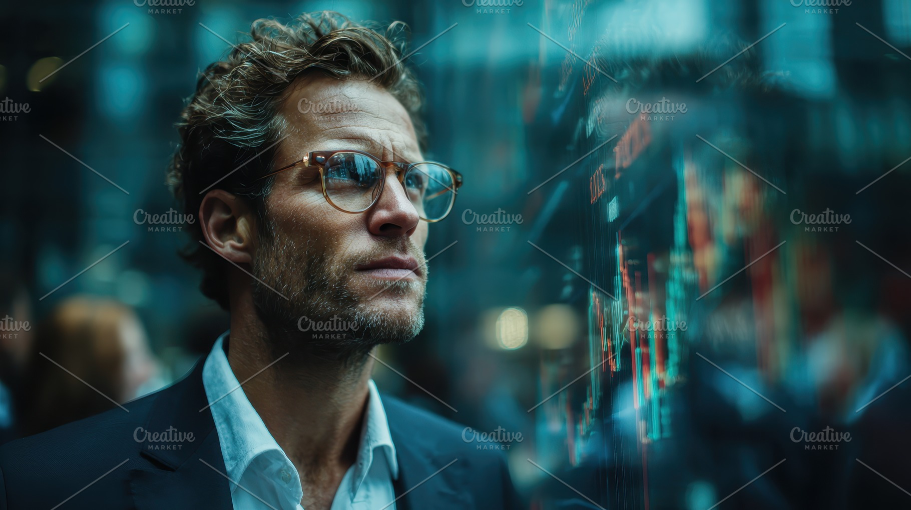 Businessman reviewing financial data, a Photo by Pixeness Studio
