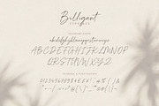 Billigant Handwritten Script Font, a Script Font by Seagulls Creative (Thumbnail 9 of 10)