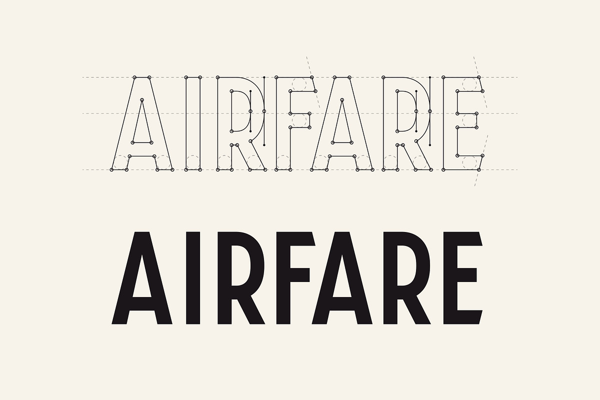 Airfare Font preview 3