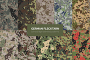 German Flecktarn Camouflage Patterns, a Pattern Graphic by 3Y_Design (Thumbnail 1 of 5)