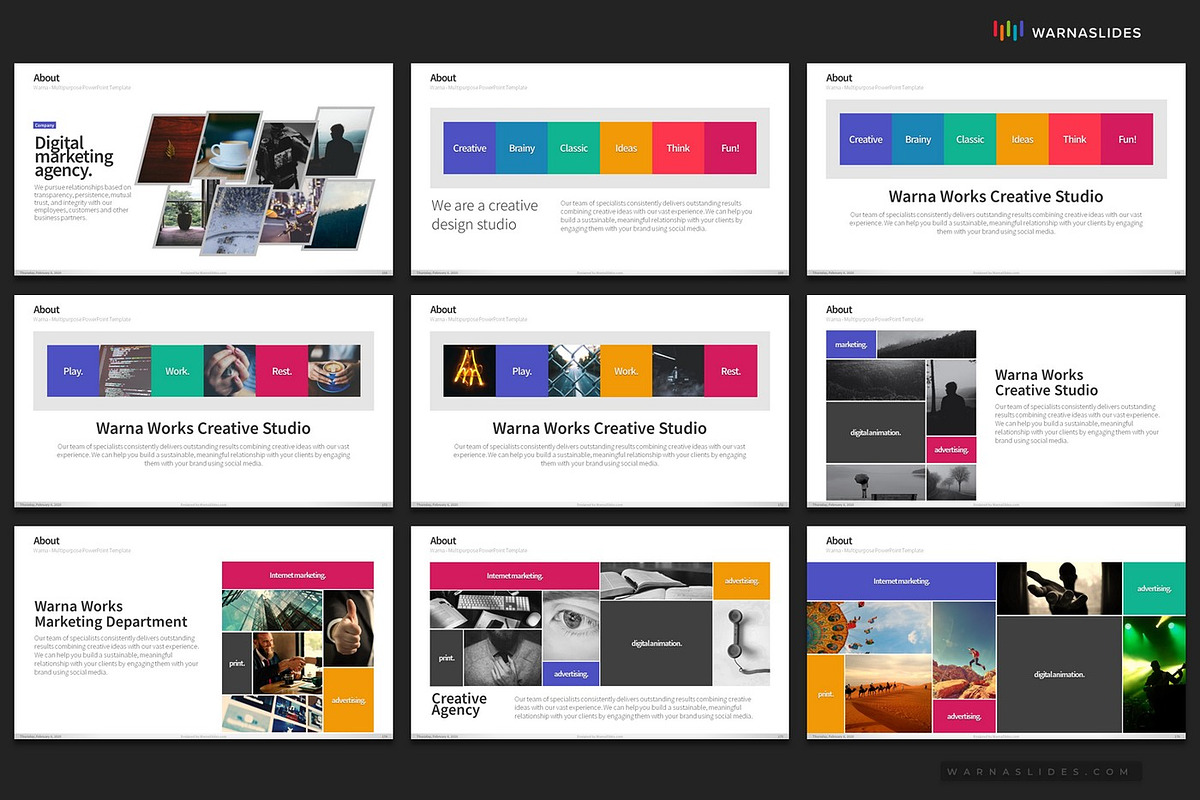 Company Profile PowerPoint Templates, a Presentation Template by Warna Works (Photo 29 of 36)