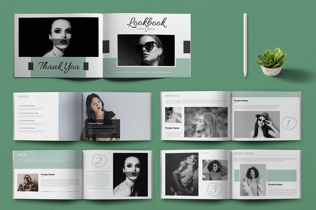 Fashion Look Book Design Template, a Magazine Template by MightyDesign (Photo 1 of 8)