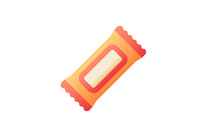 Protein Bar Vector Flat Color Icon