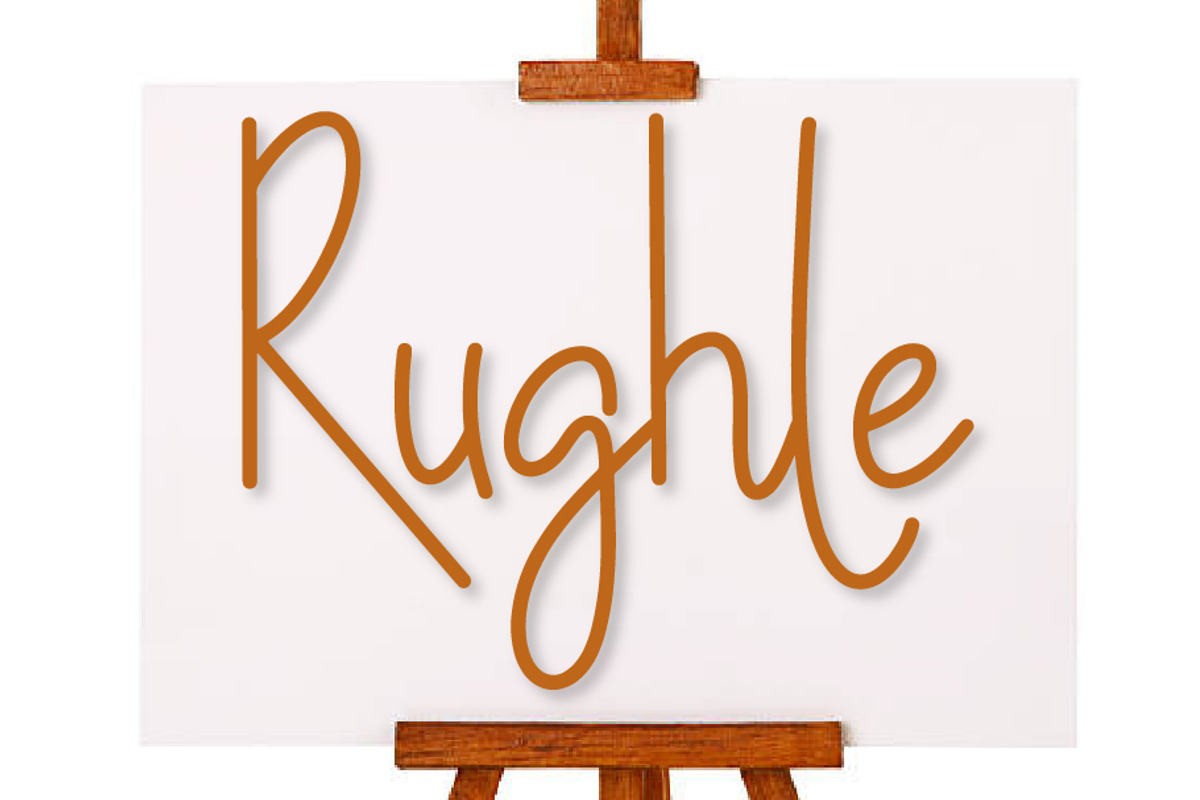 Rughle, a Script Font by khalwa.studio (Photo 1 of 5)