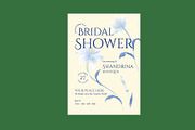 Floral Bridal Shower Invitation, a Card Template by Neermana (Thumbnail 3 of 4)