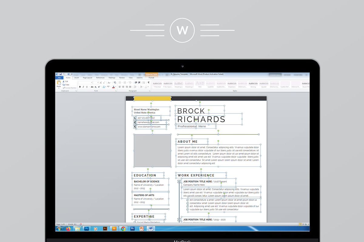 Resume/CV Template, a Resume Template by Proper_media (Photo 6 of 6)