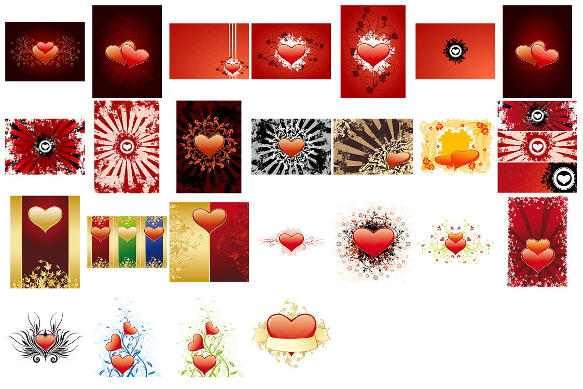 Set of Valentine's Day Images, a Decorative Illustration by PictureInStock (Photo 2 of 2)