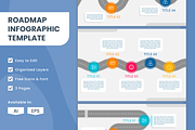 Roadmap Infographic Template, a Templates & Theme by Bartama Graphic (Thumbnail 1 of 4)