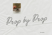 Drop by Drop - Dotted Script Font