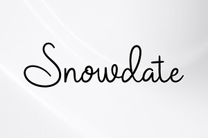 Snowdate // Exquisite Letters