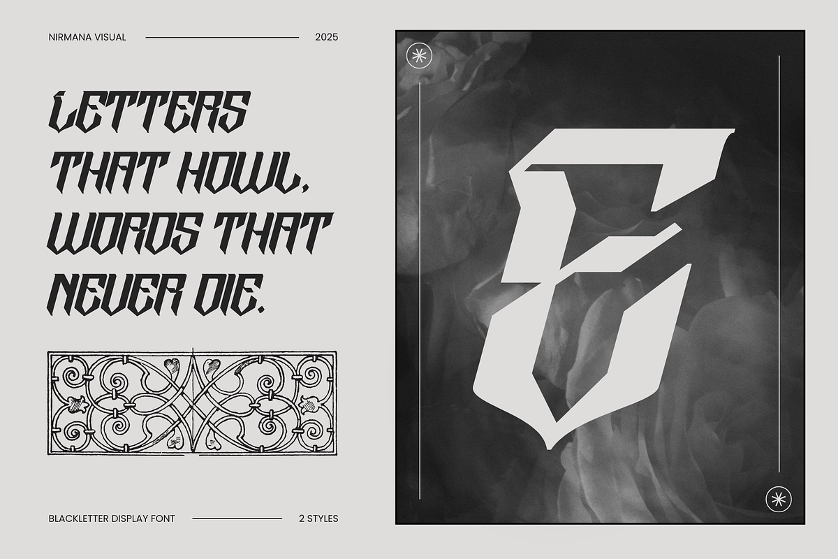 Taeob Gothic - Logo Blackletter Font, a Blackletter Font by Nirmana Visual (Photo 10 of 15)