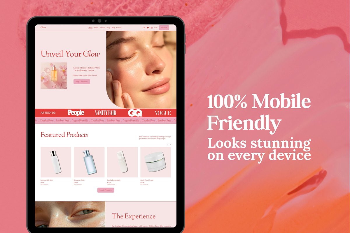 Squarespace Beauty Shop Template, a Squarespace Template by Sofia Designs (Photo 5 of 8)