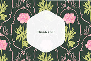Art Nouveau Peonies Pattern, a Pattern Graphic by PaperJamLab (Thumbnail 8 of 8)