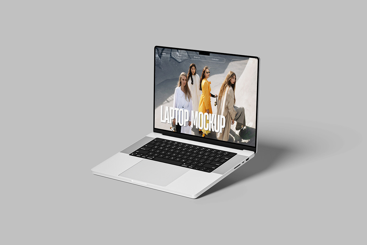 Laptop Mockup, a Wearable Device Mockup by AnasStudio (Photo 4 of 5)