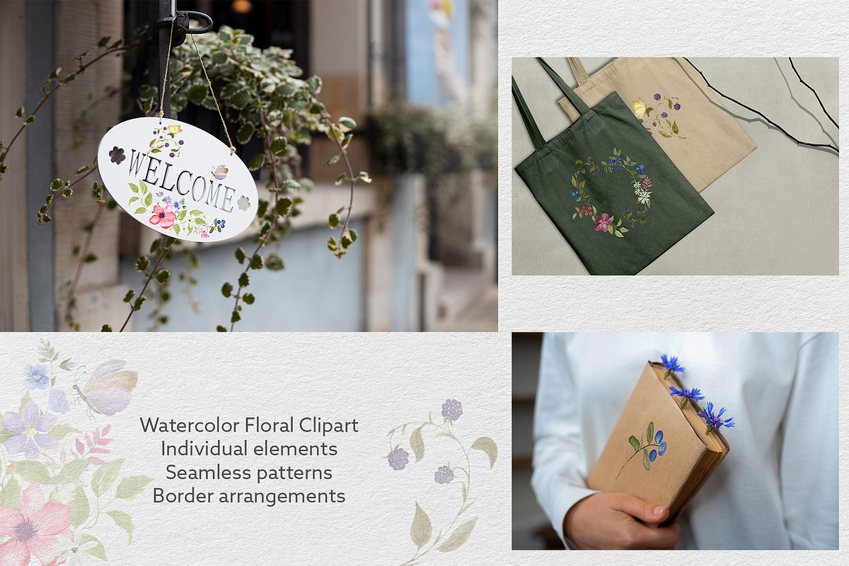 Wildflower & Butterfly Collection, a Decorative Illustration by Nadia Semyroz (Photo 9 of 12)