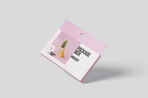 Package Box Mockup - Wide Rectangle