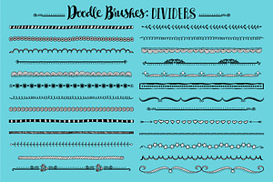 Doodle Brushes, Vector Pack