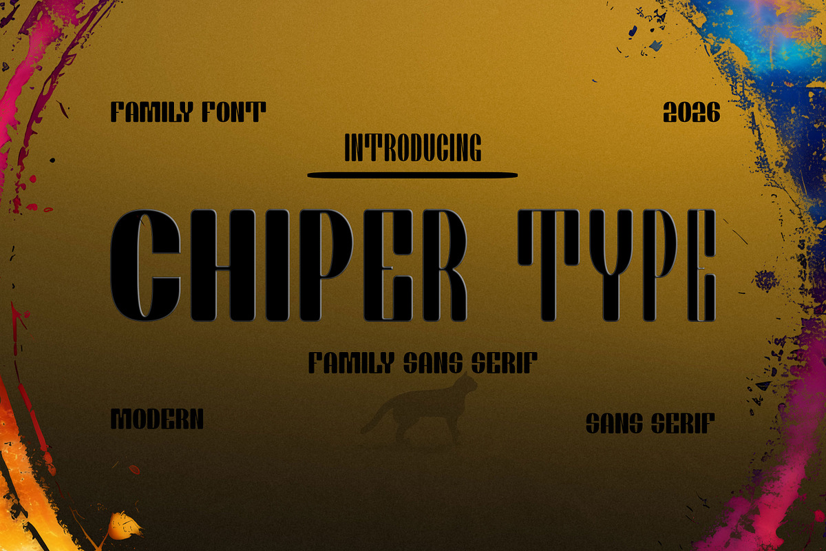 Chiper Type, a Serif Font by Canden Meutuah (Photo 1 of 5)
