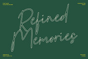 CS Galysia Dashed, a Script Font by Craft Supply Co. (Thumbnail 2 of 8)