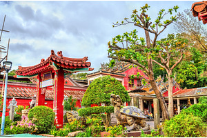 Zhishanyan huiji temple in taipei containing taipei, taiwan, and pagoda, an Architecture Photo by Leonid Andronov