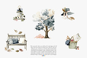 cozy autumn charm clipart set, a Decorative Illustration by Patishop Art (Thumbnail 4 of 11)