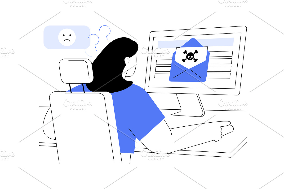 Malicious attachments isolated, a Technology Illustration by Visual Generation